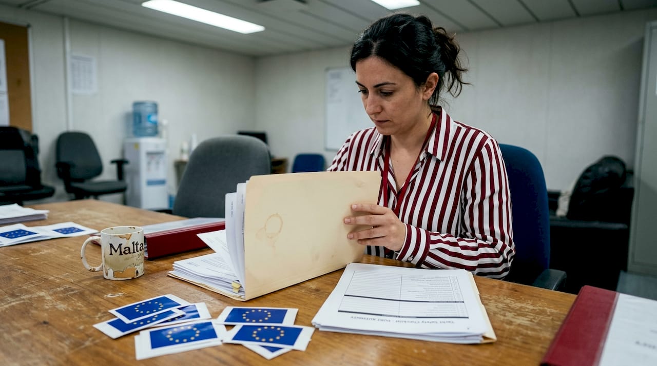 Staff organizes Malta yacht compliance paperwork