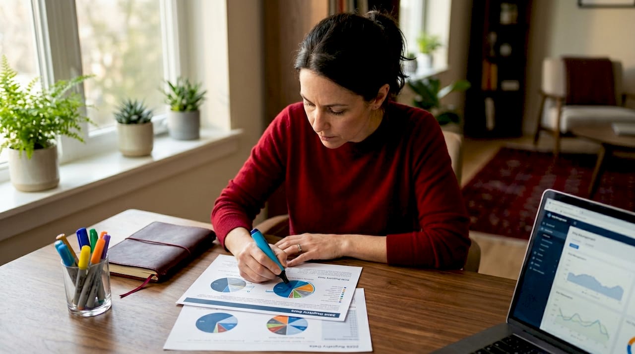 Professional analyzing yacht registration data