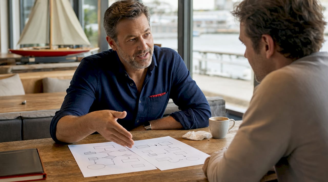 Advisor explaining vessel asset protection