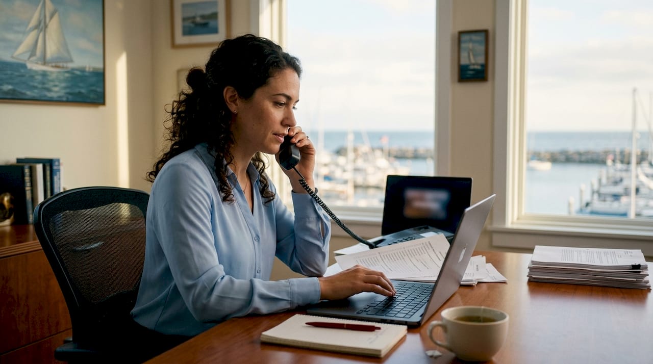Registration agent managing Mediterranean yacht paperwork