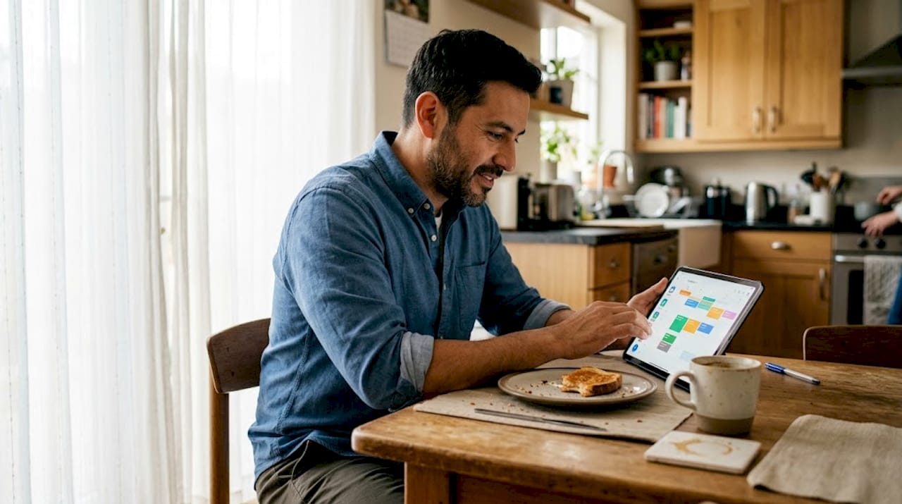 Persona que aprovecha la tecnología para simplificar tareas en su día a día