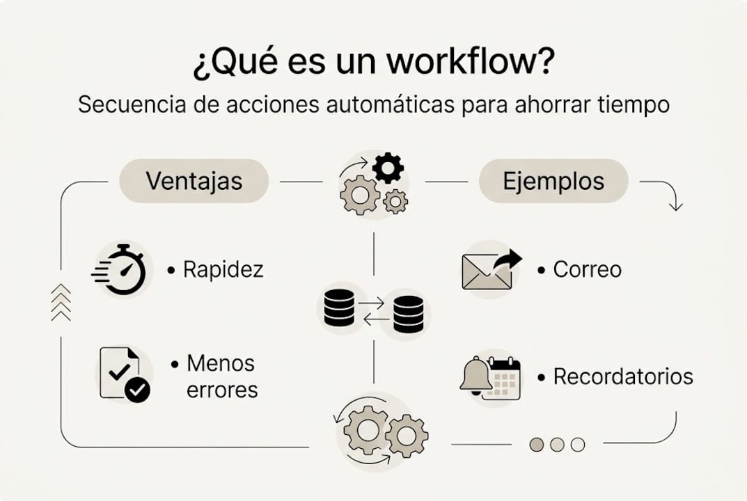 Infografía: ¿En qué consiste un flujo de trabajo automatizado?