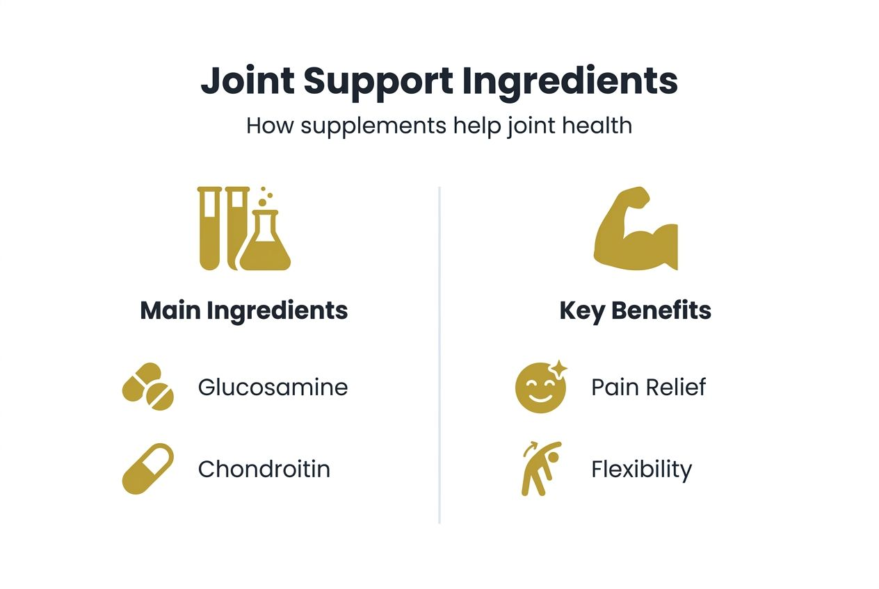 Infographic showing main ingredients and benefits
