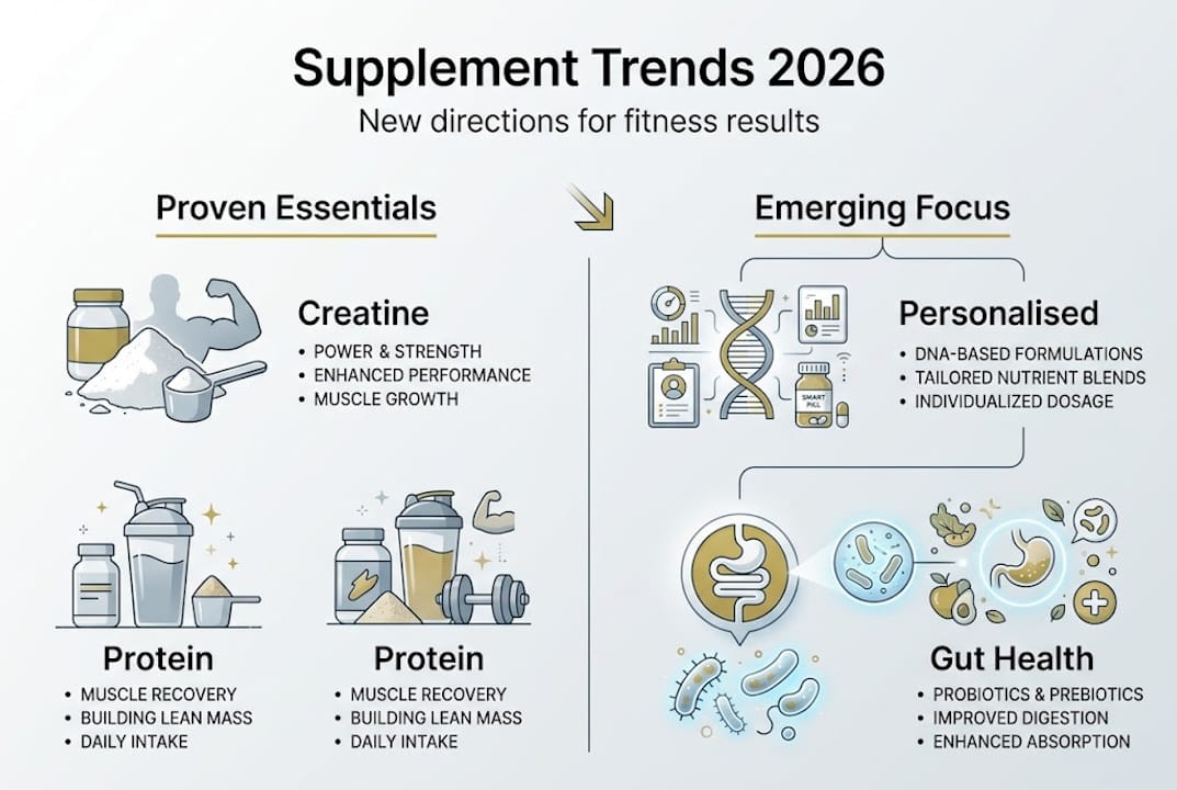 Infographic overview of 2026 supplement trends