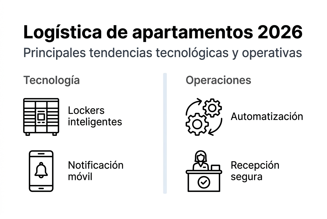 Infografía: las nuevas tendencias en la gestión logística de edificios de apartamentos