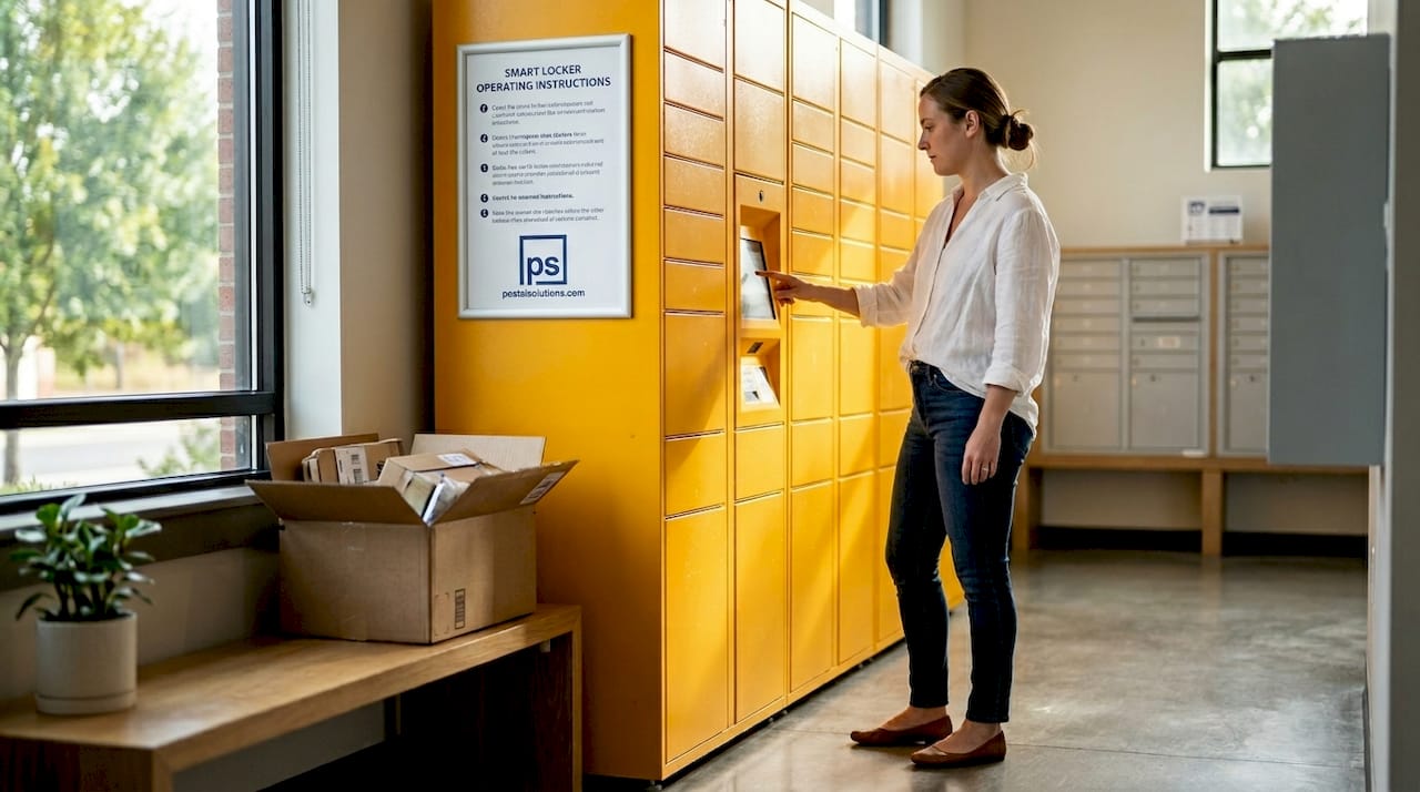 Manager using smart package locker system