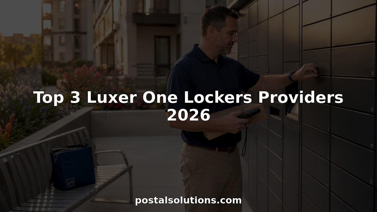 Facilities manager unlocking package locker