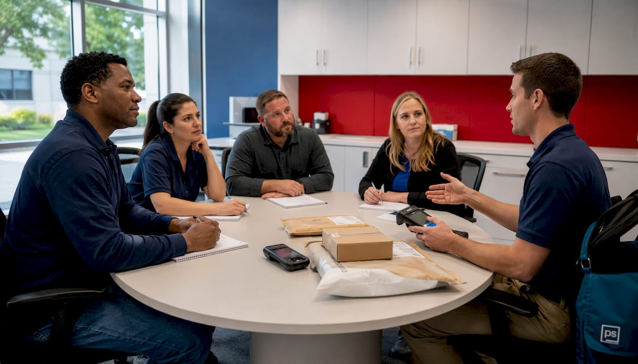 Staff training on package handling procedures