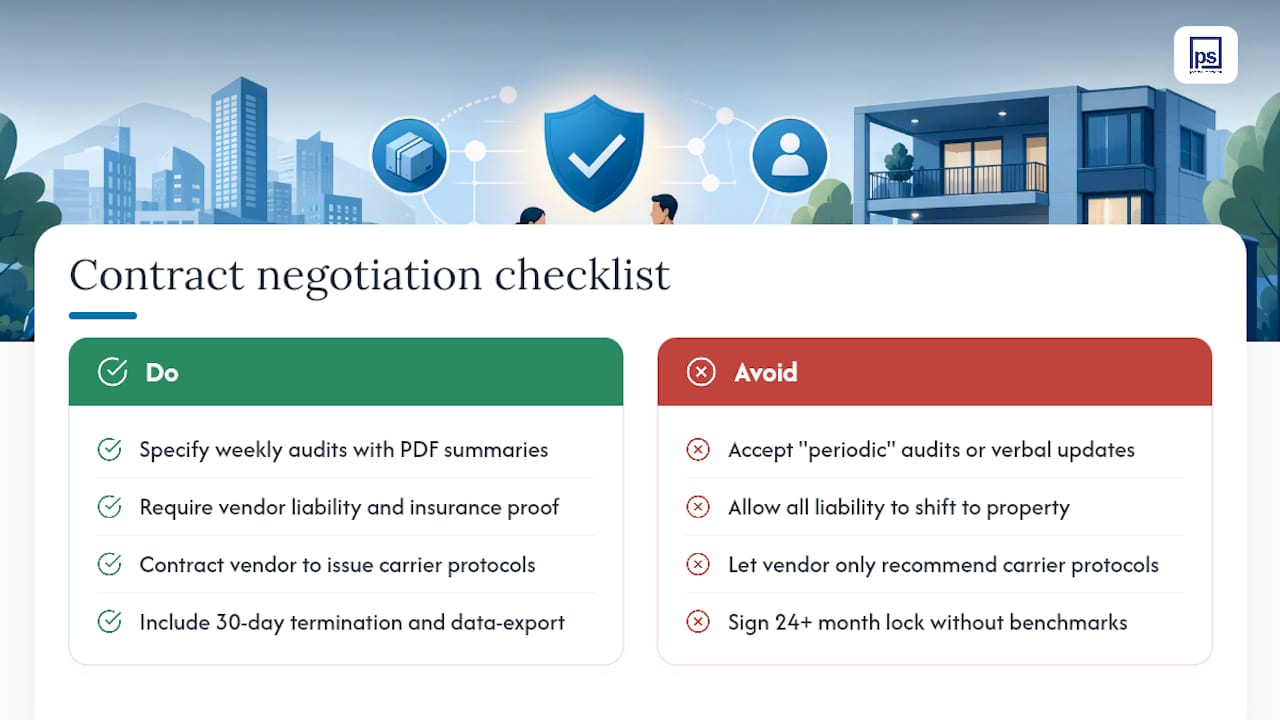 Contract considerations and negotiation tips — overview diagram