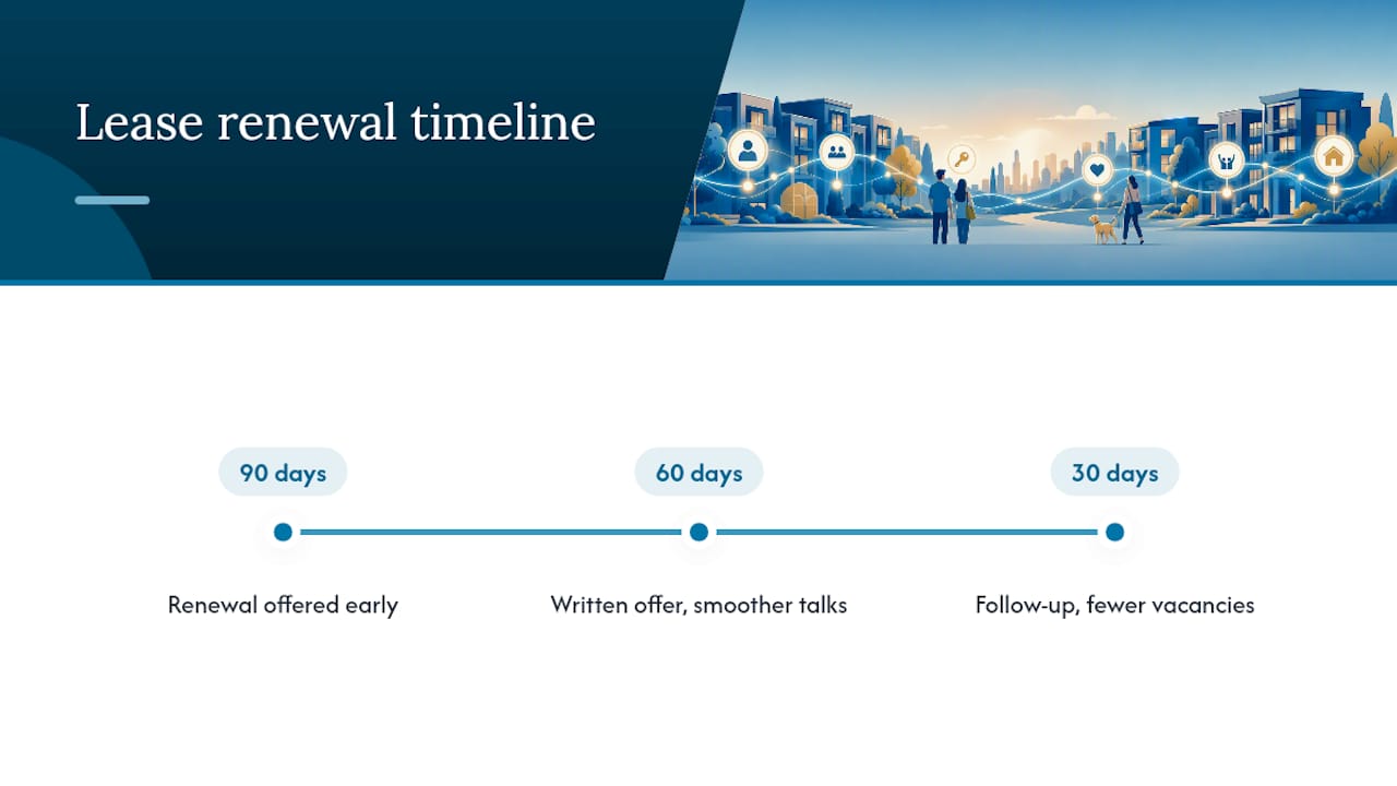 Georgia rental renewal timeline diagram