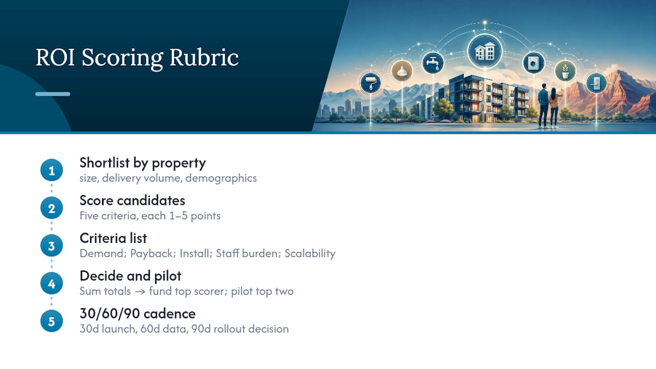 Diagram of upgrade scoring rubric criteria and scoring