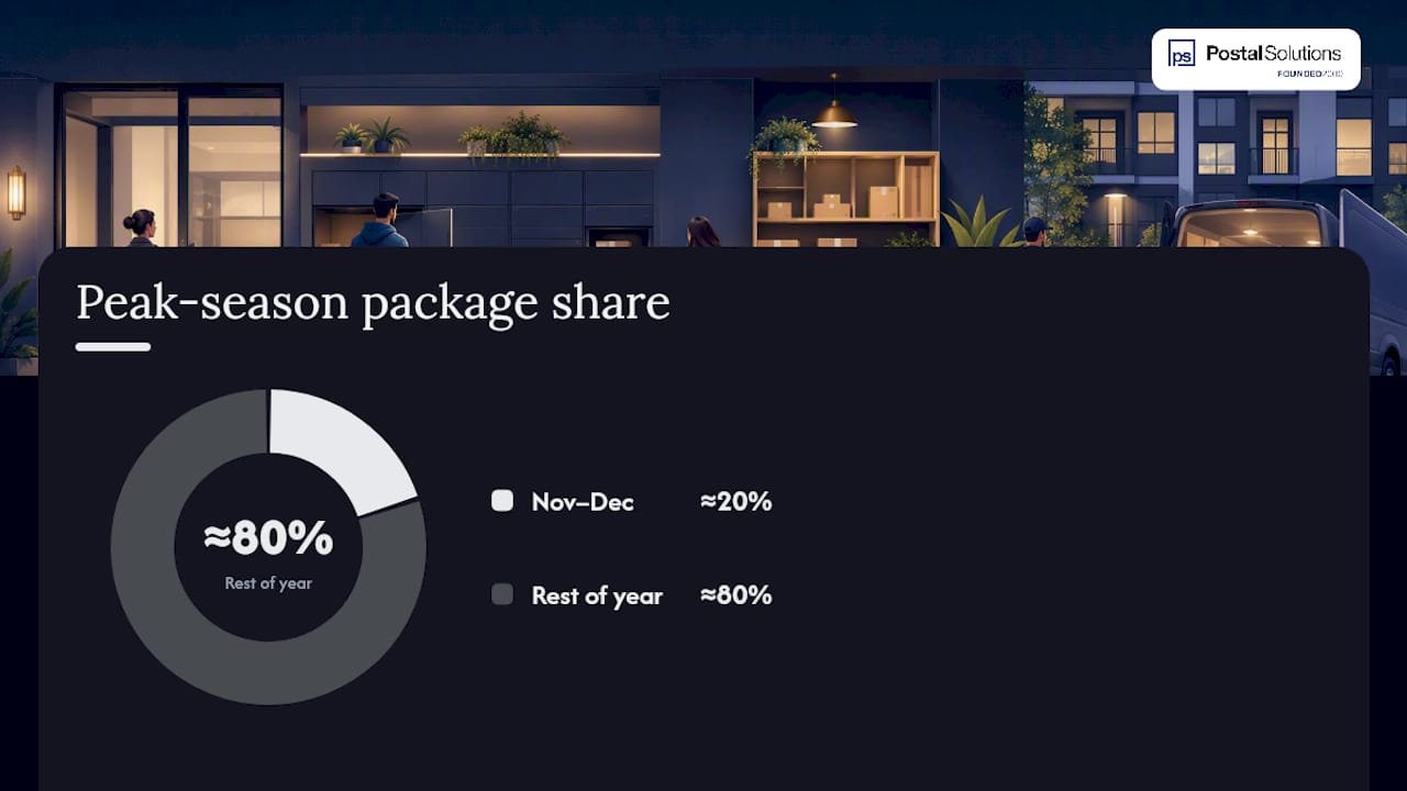 How Big Should Your Package Room or Locker Bank Be? — overview diagram