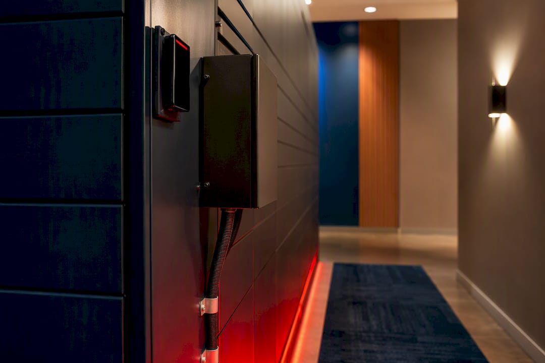 Access control infrastructure in package room