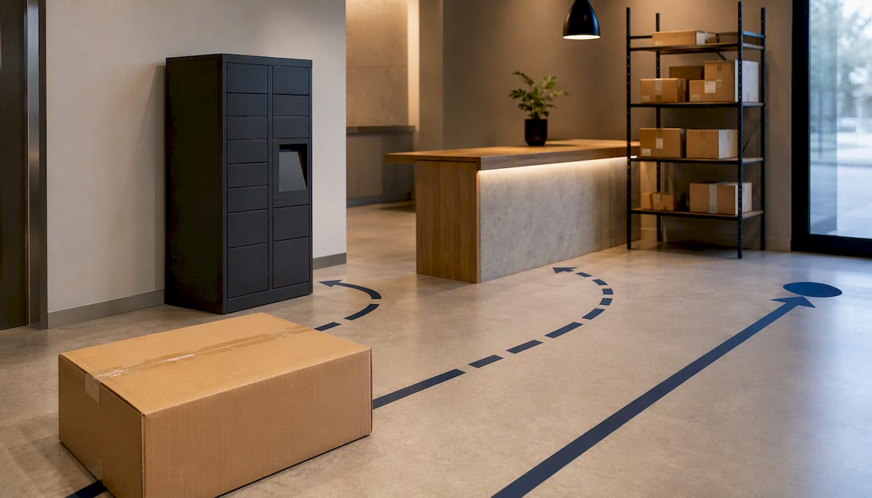 Oversized parcel routing beyond package lockers