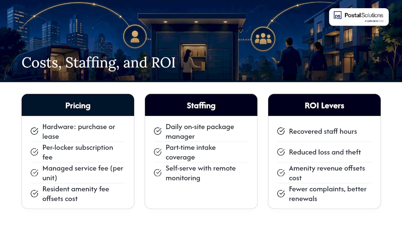 Package management pricing staffing and ROI map