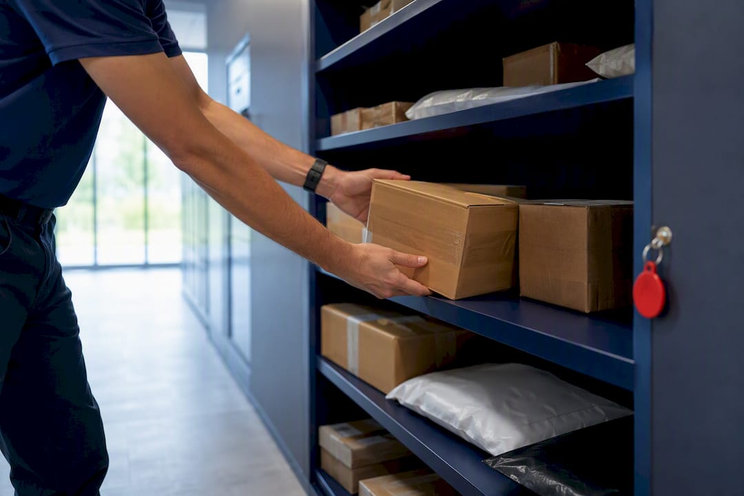 Organized apartment package room management