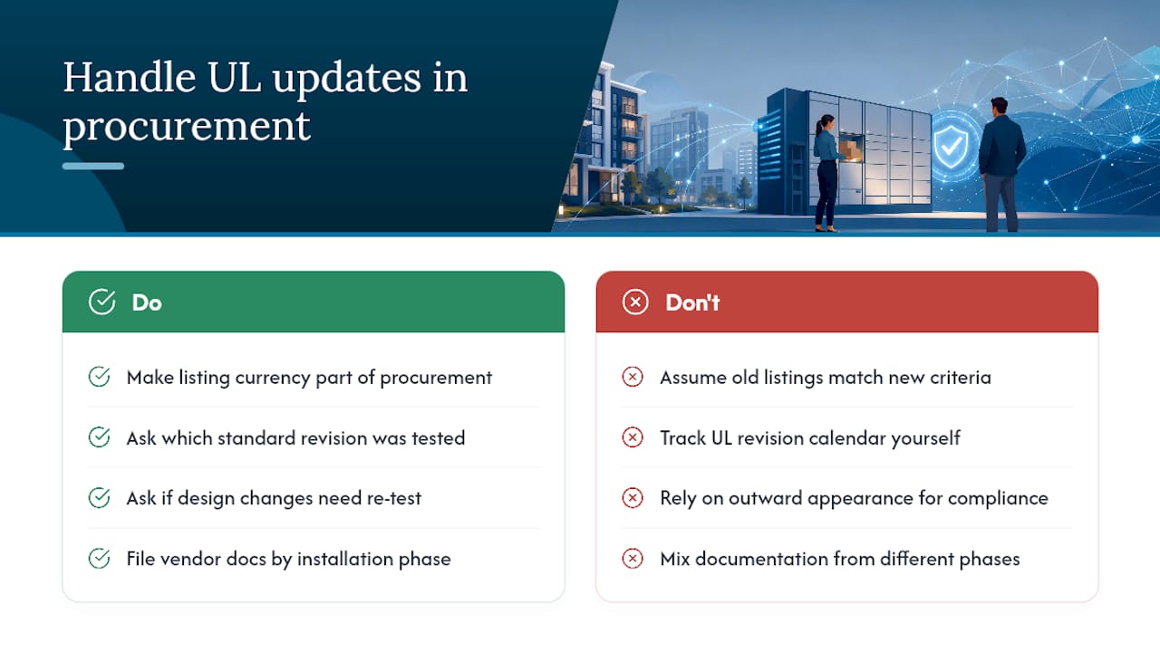 How Do UL Standard Updates Affect Smart Locker Compliance? — overview diagram