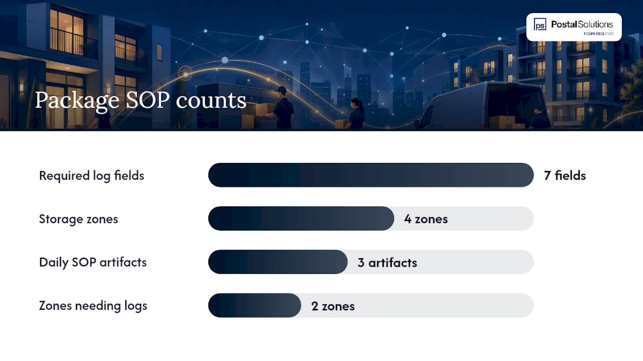 How Do You Set Up a Package Intake and Pickup SOP? — overview diagram