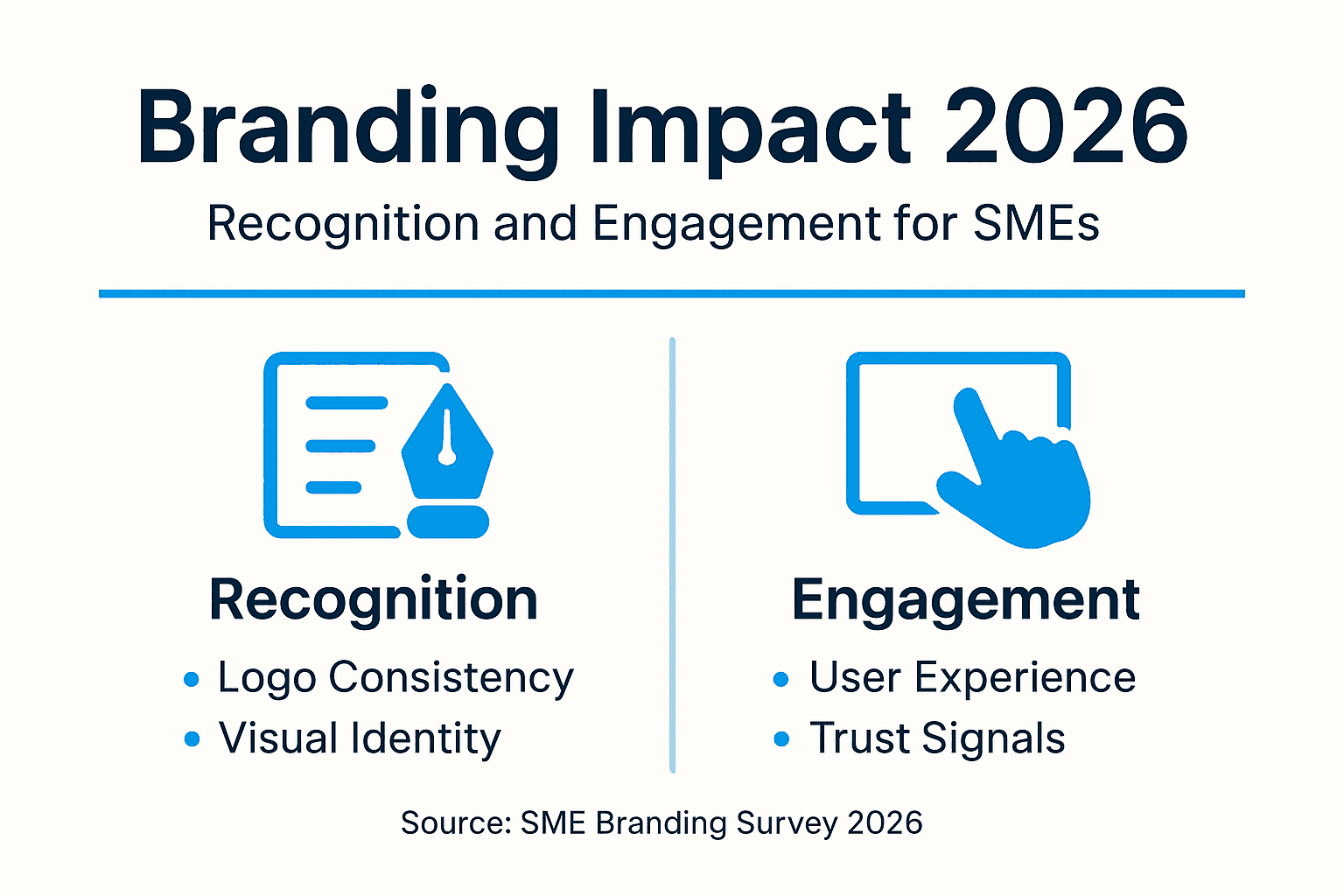Infographic showing branding impact for SMEs