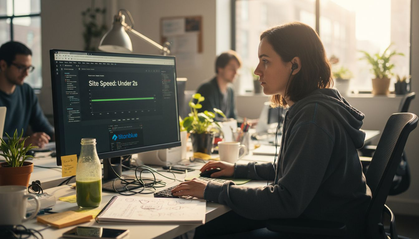 Developer testing site loading speed