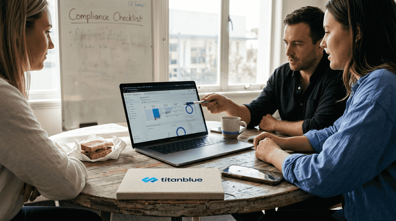 Team collaborating on website design in Sydney