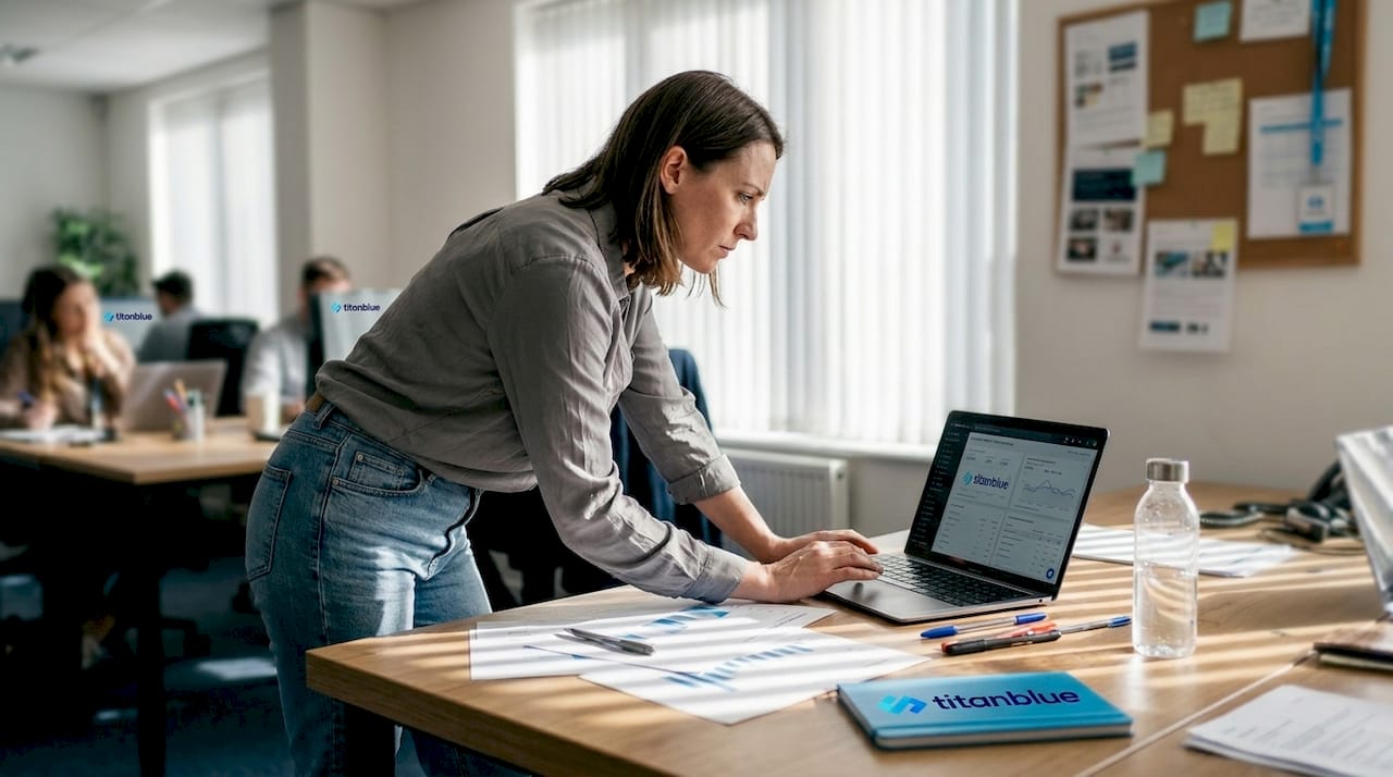 Marketer comparing search and video ad stats