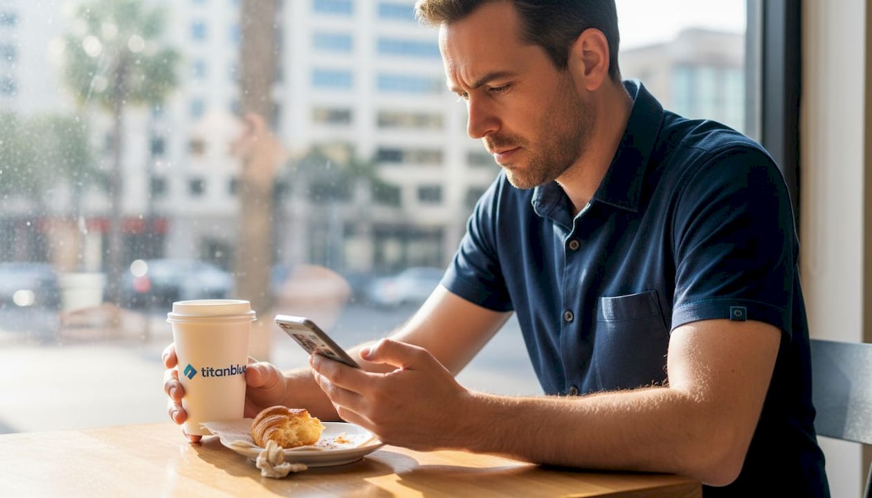 Shopper browsing e-commerce site on mobile