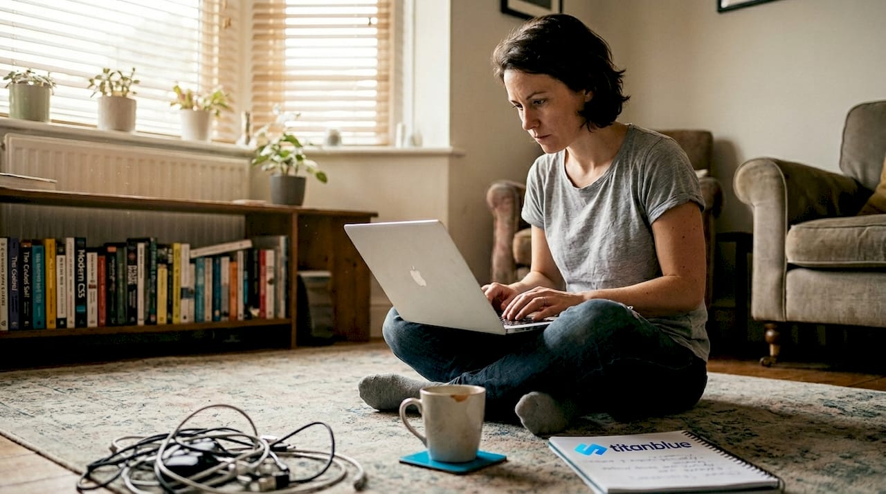 Developer updating site for better SEO