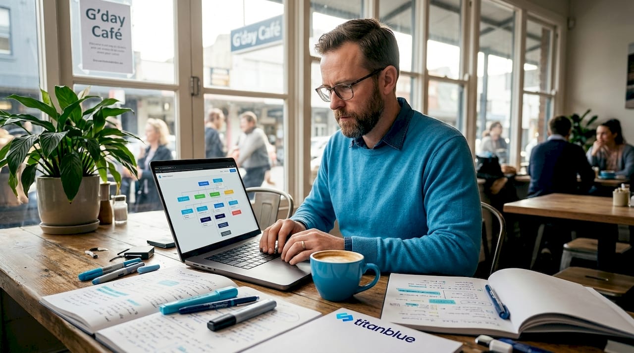 SEO audit in casual co-working environment