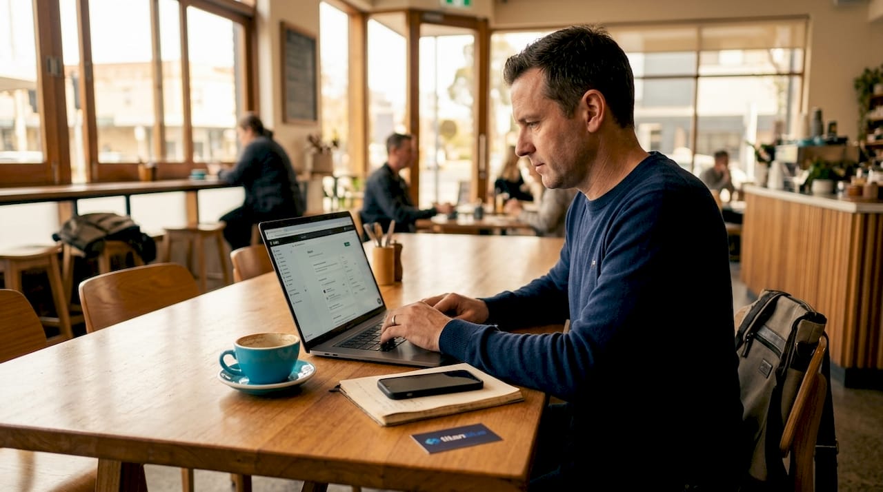Manager using Shopify admin dashboard