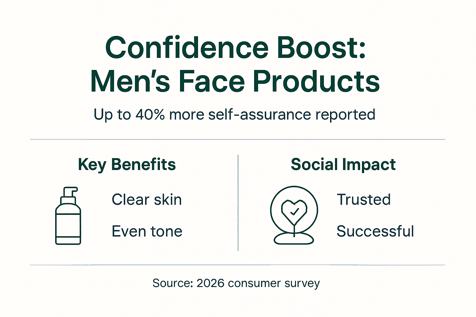 Infographic shows confidence boost for men