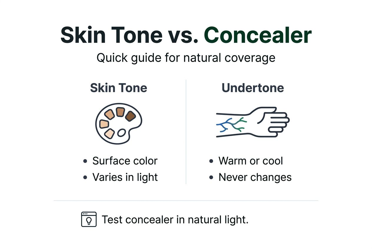 Infographic: skin tone versus undertone basics