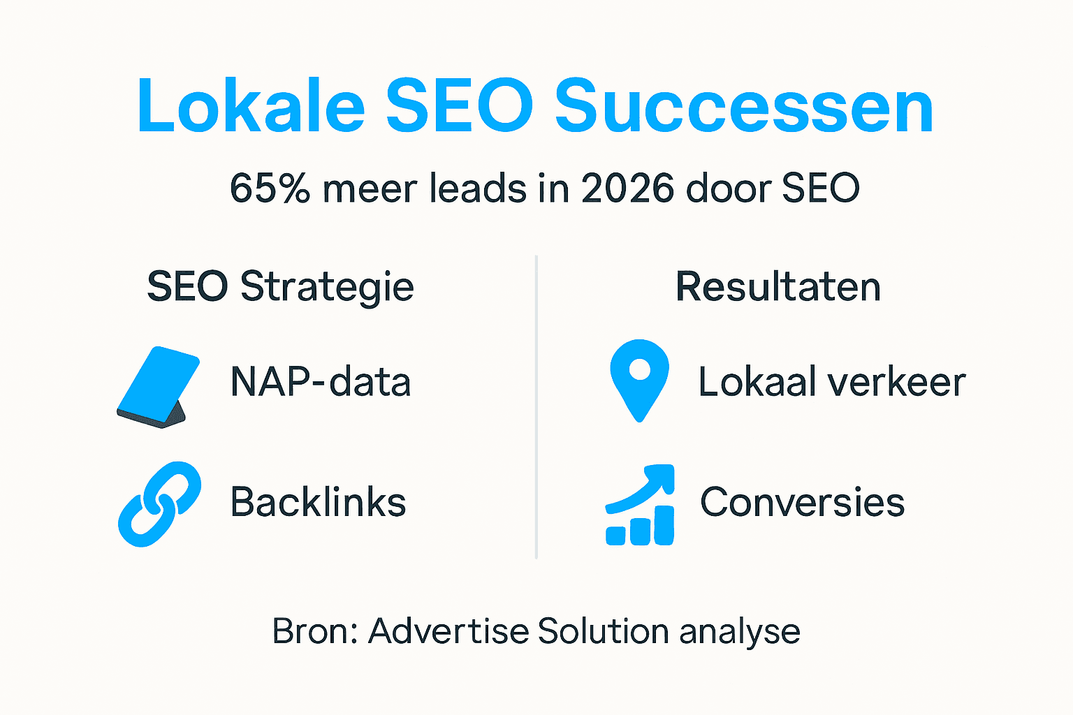 Infographic: lokale SEO in de praktijk – succesverhalen en behaalde resultaten