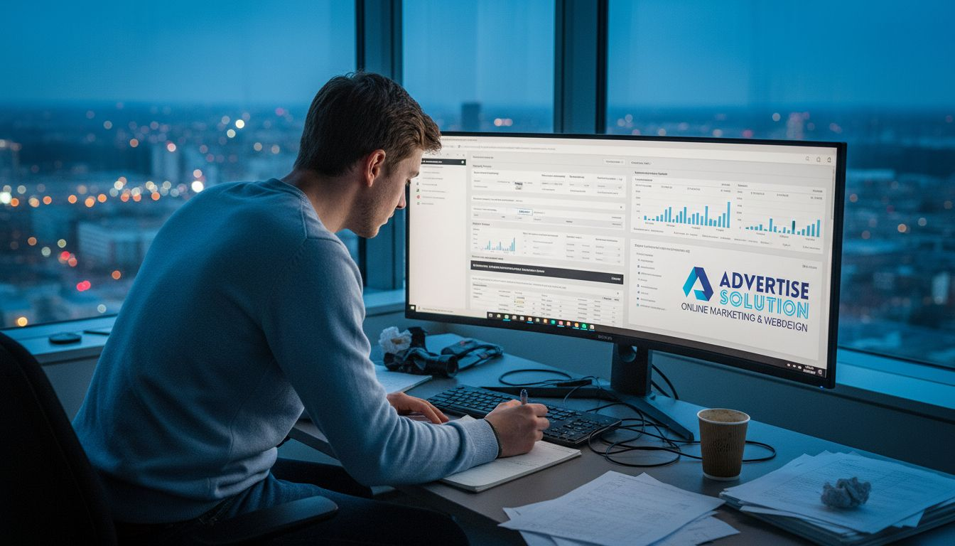 Een marketeer houdt de Google Ads-campagne realtime in de gaten.