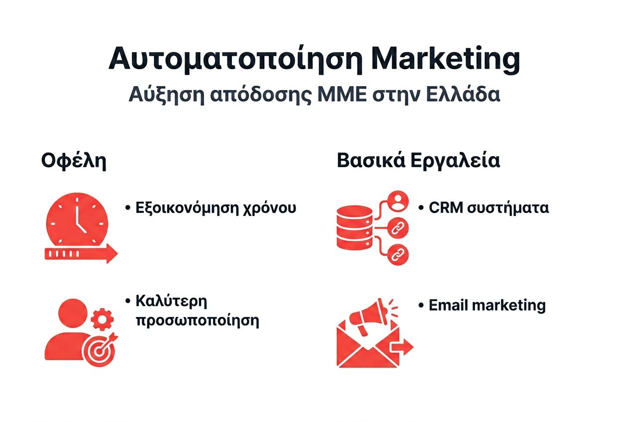Οδηγός σε infographic για αυτοματοποίηση marketing σε μικρές και μεσαίες επιχειρήσεις