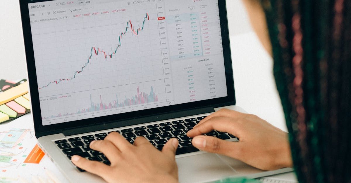 Trader at desk reviews trendlines and risk management alert