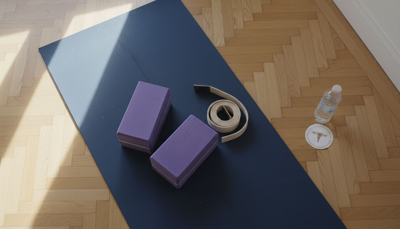 checklist para iniciantes de yoga: o tapete e os blocos