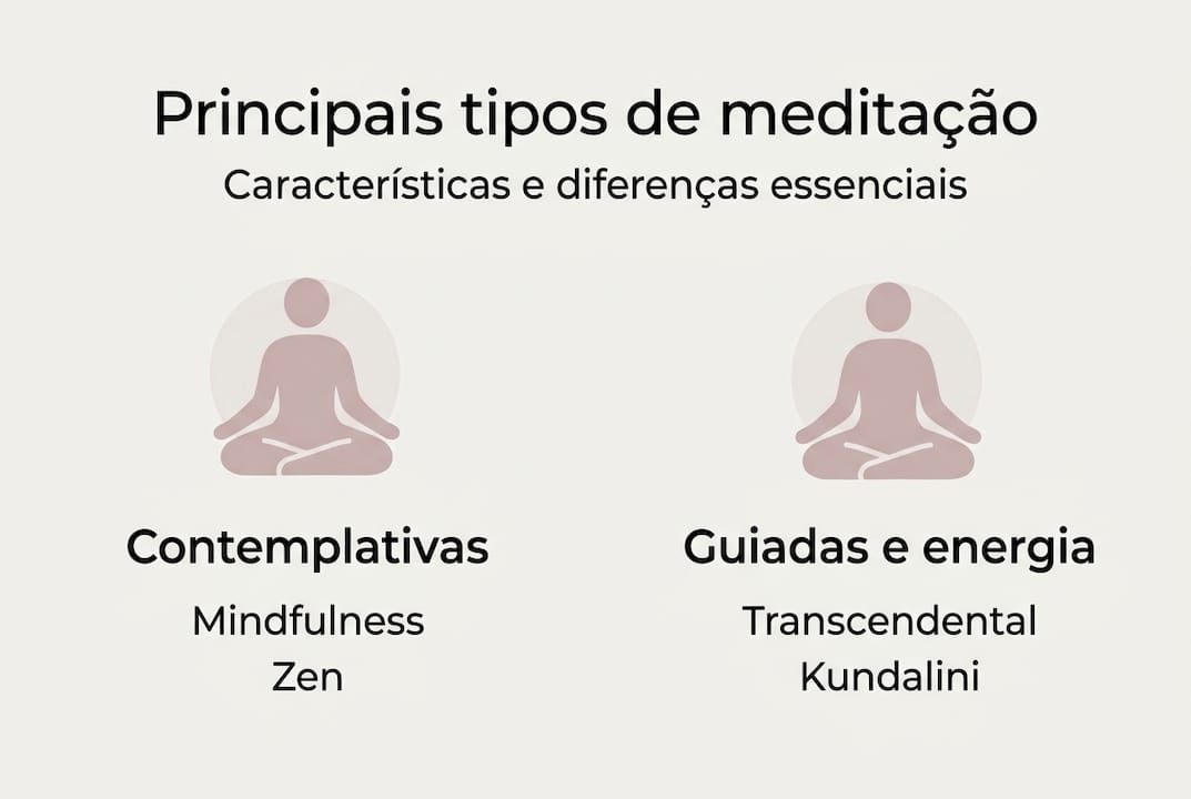 Infográfico: os diferentes tipos de meditação e as principais distinções entre eles