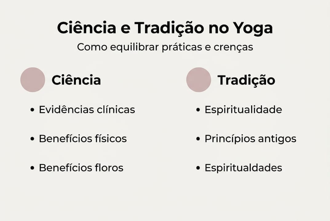 Infográfico: A ciência e a tradição no yoga lado a lado