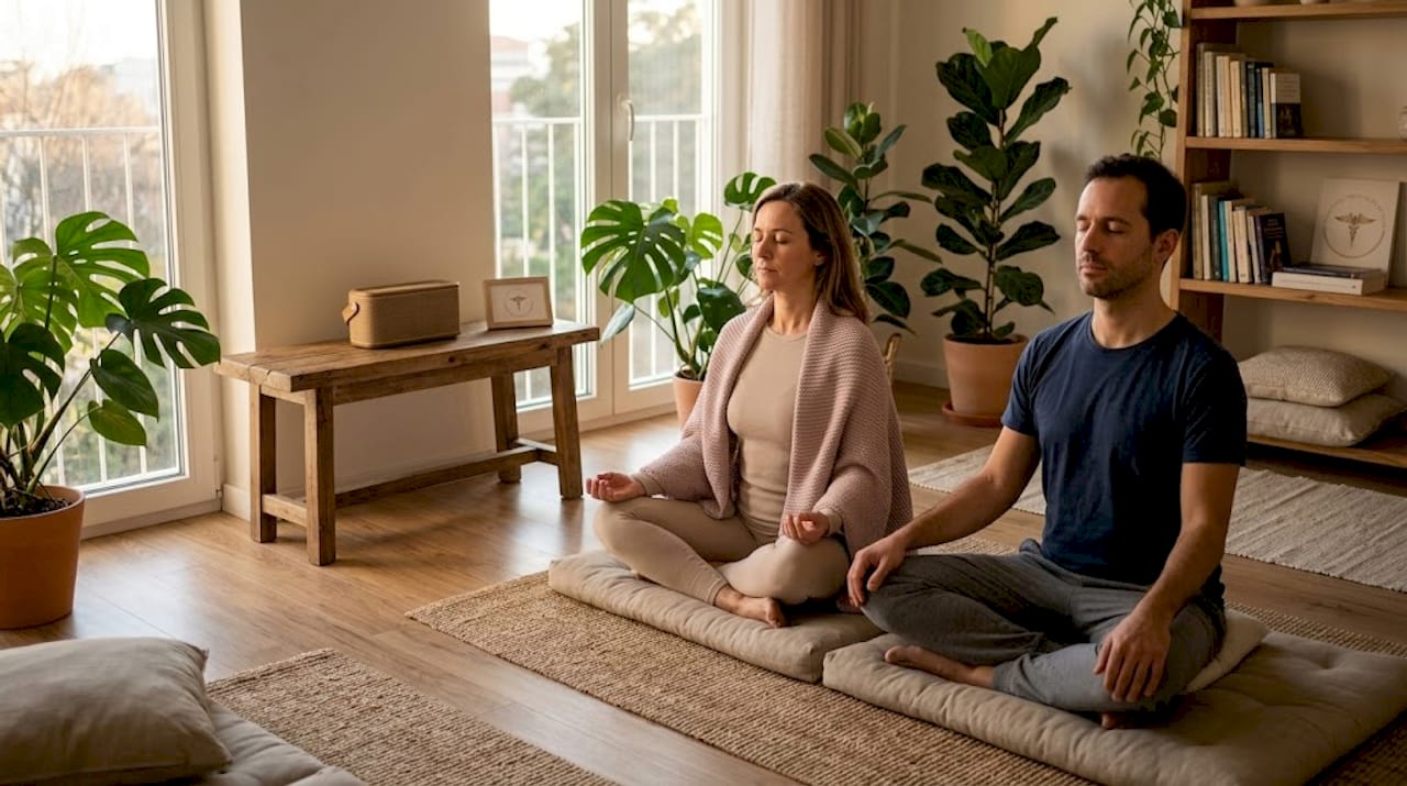 Sessão de Yoga Nidra orientada para adultos