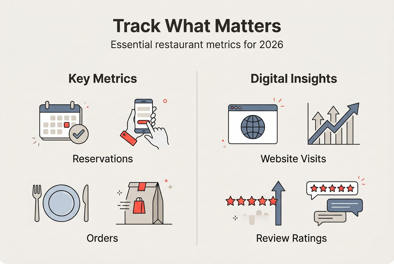 Infographie illustrant la mesure du succès d'un restaurant