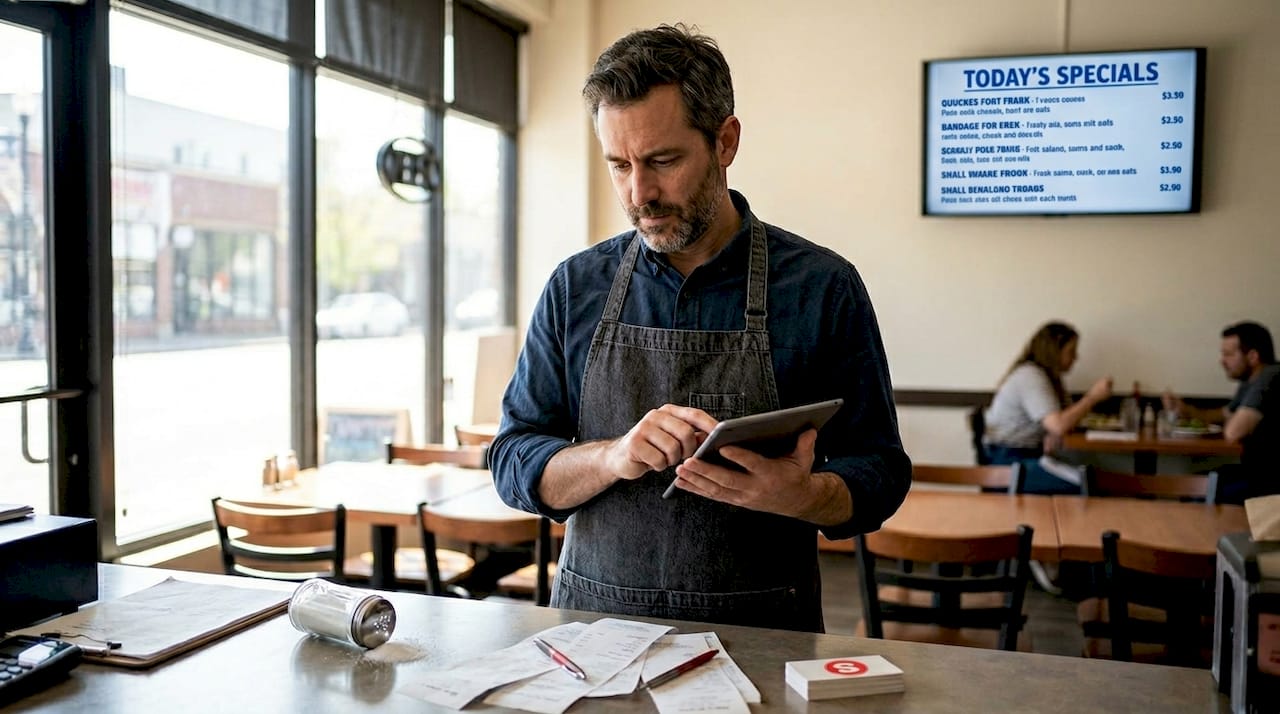 Owner updating business listing onsite