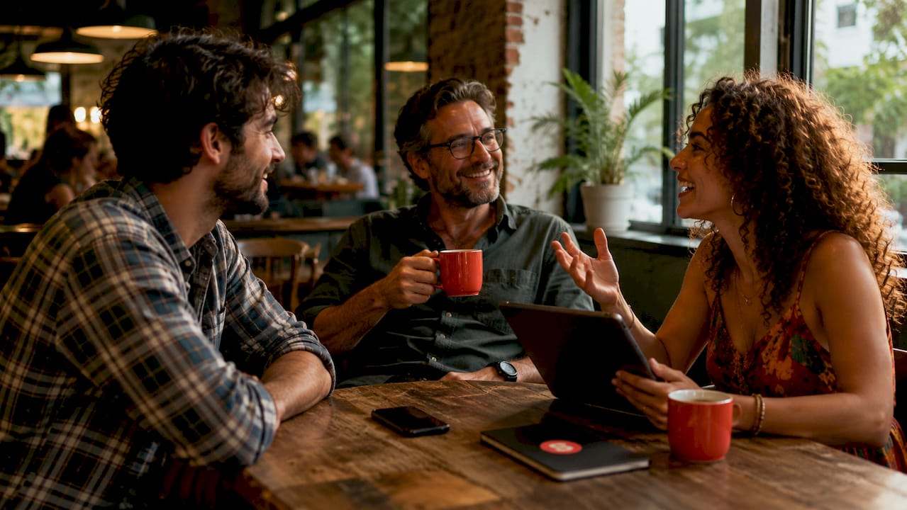 Customers receiving messages via beacon