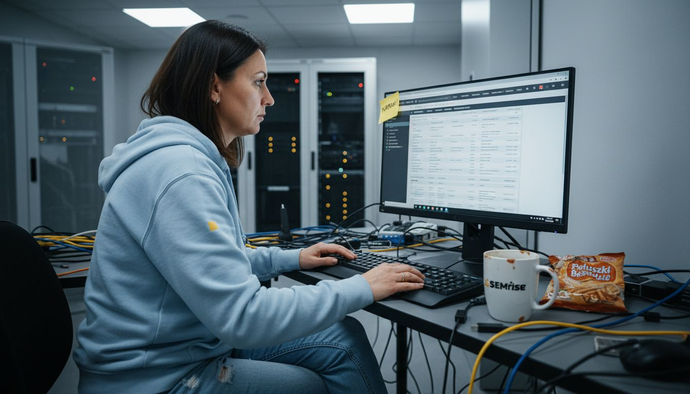 Miejsce pracy specjalisty zajmującego się technicznym audytem SEO