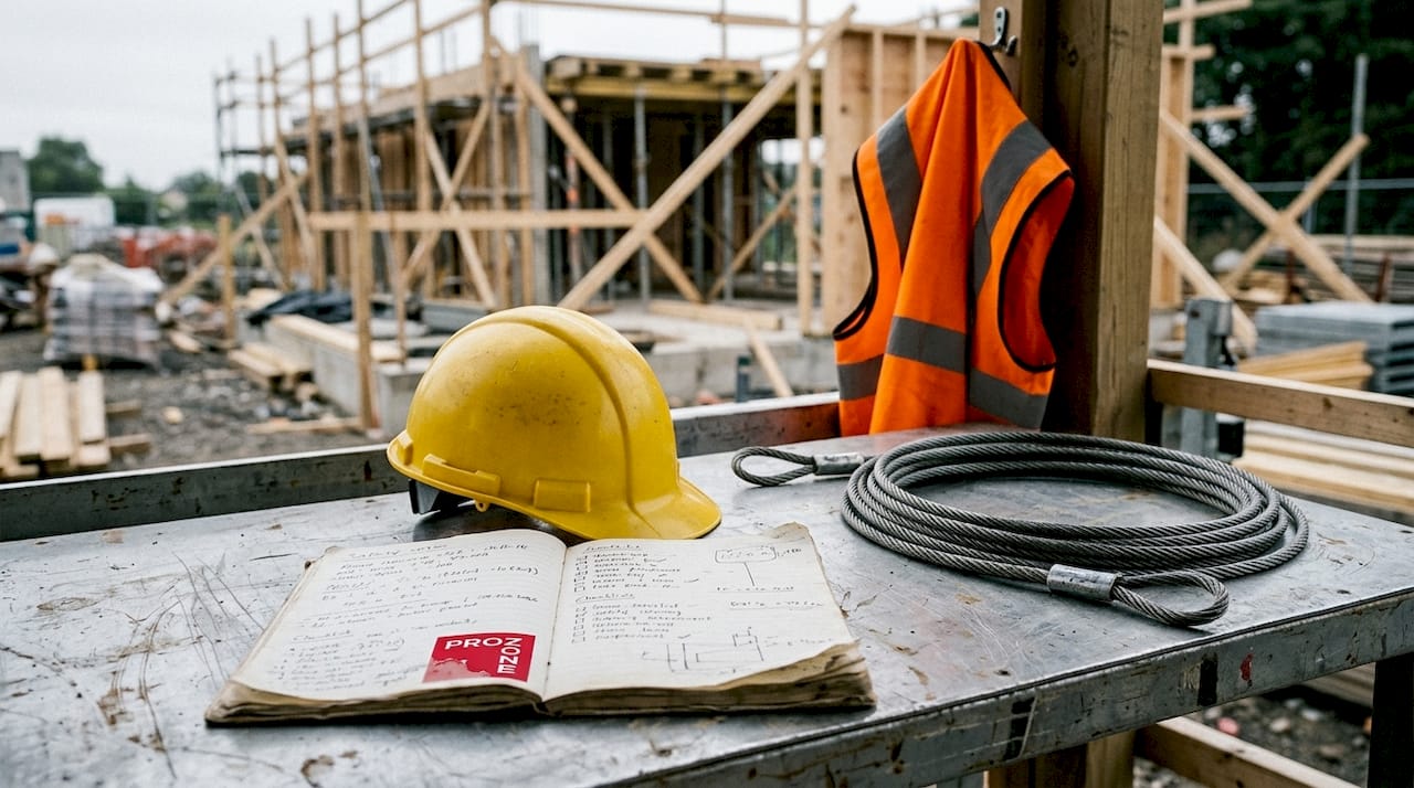 Safety gear arrangement at Alberta construction site