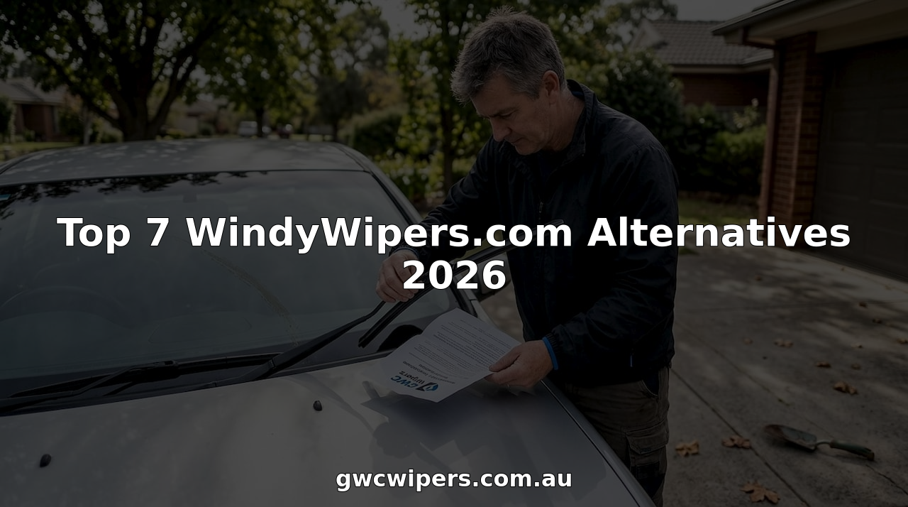 Car owner installing new wiper blade