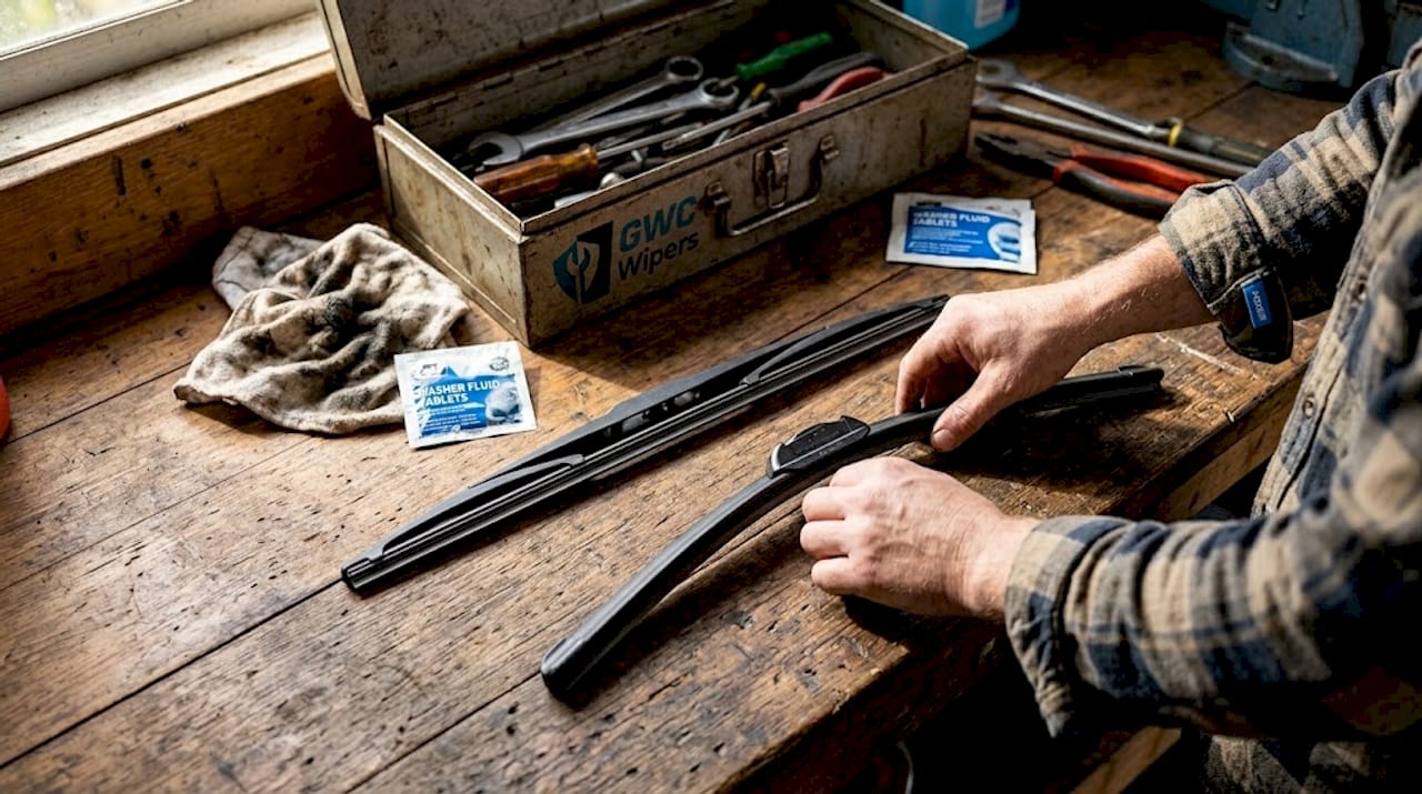 Comparison of hybrid and beam wiper blades