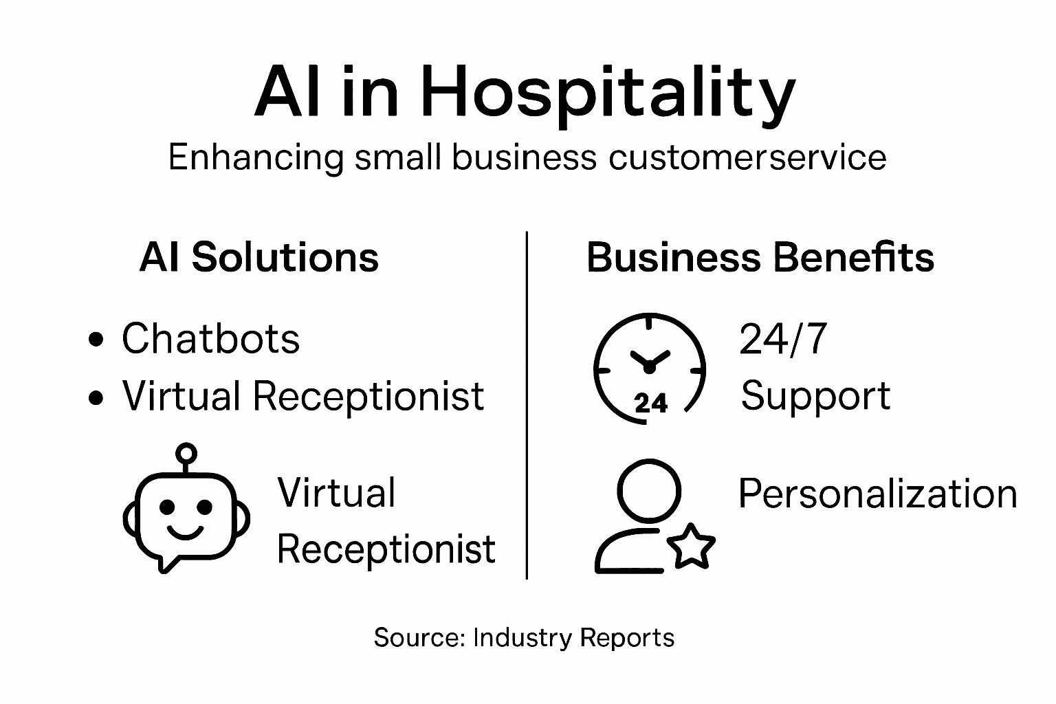 Infographic AI solutions and benefits overview