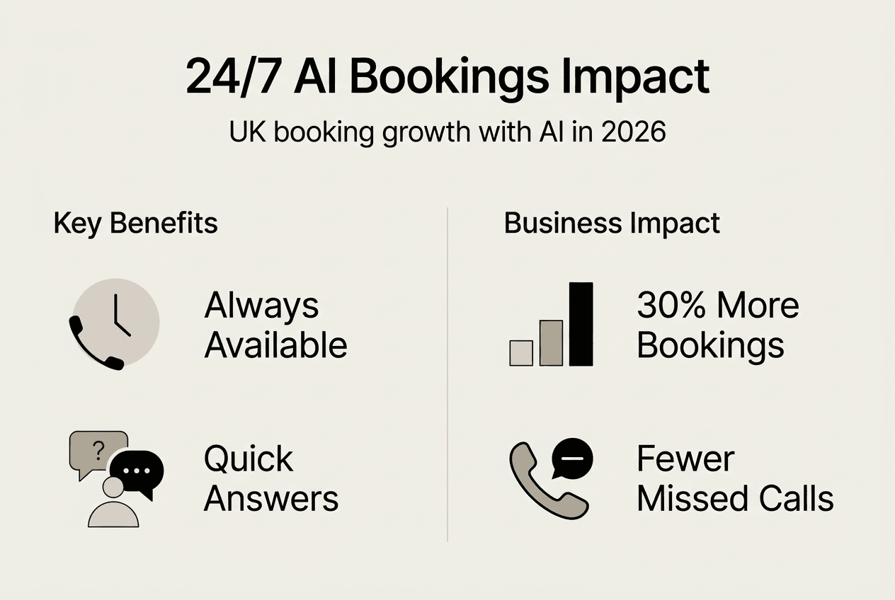 Infographic on AI customer service booking benefits