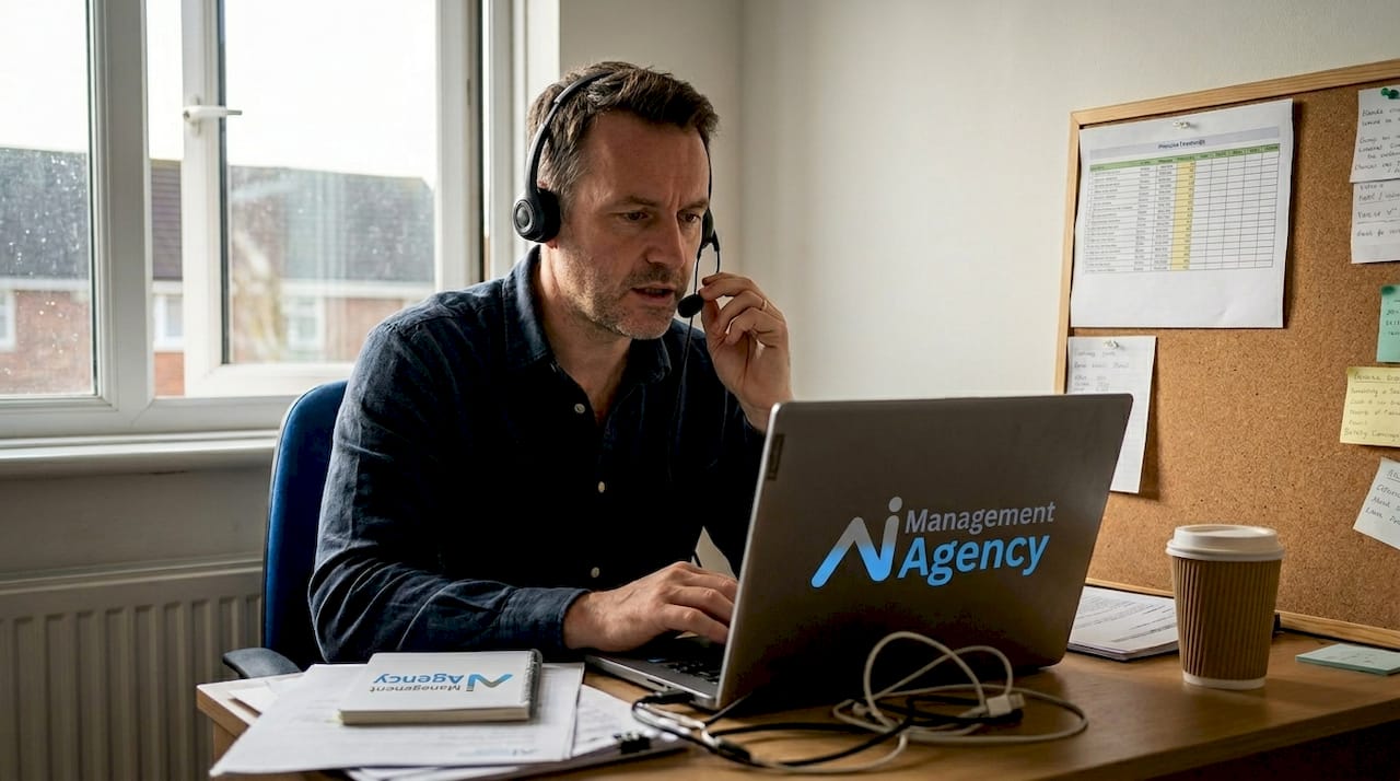 Remote call center agent using AI tools